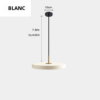 Suspension LED Circulaire - Élégance Contemporaine et Style Nordique blanc 4