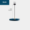 Suspension LED Circulaire - Élégance Contemporaine et Style Nordique bleu5