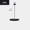 Suspension LED Circulaire - Élégance Contemporaine et Style Nordique 6 noir