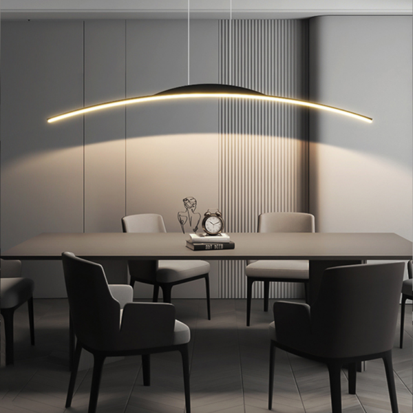 Suspension Moderne noir pour salle à manger Mia Design LED 7