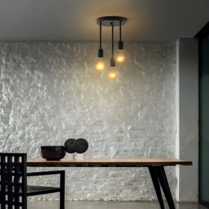 Trio Ampoules Design épuré pour salle à manger2